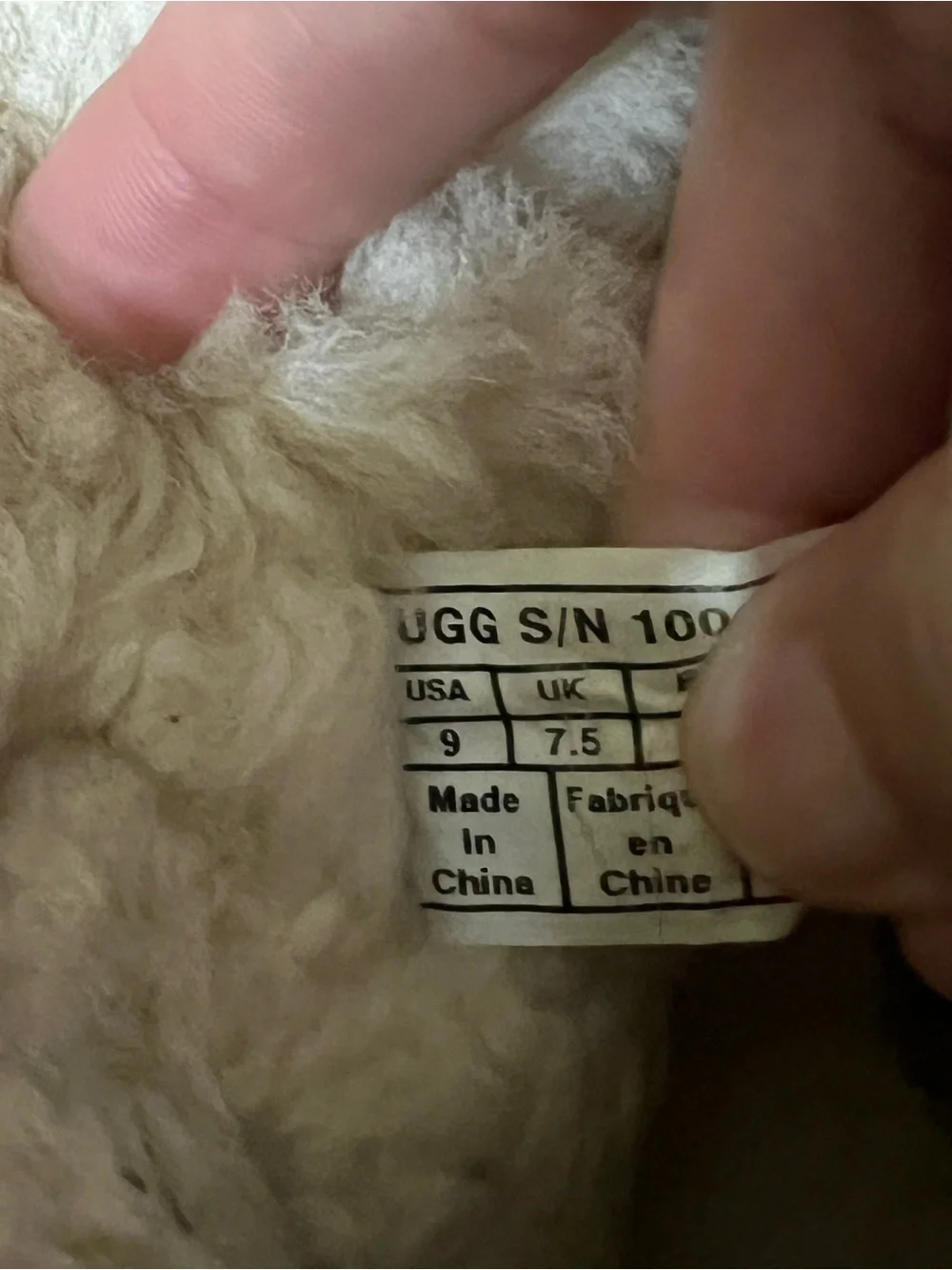 UGG Chestnut/Tan Suede Moccasin Slippers with Cream Shearling - Picture 7 of 7